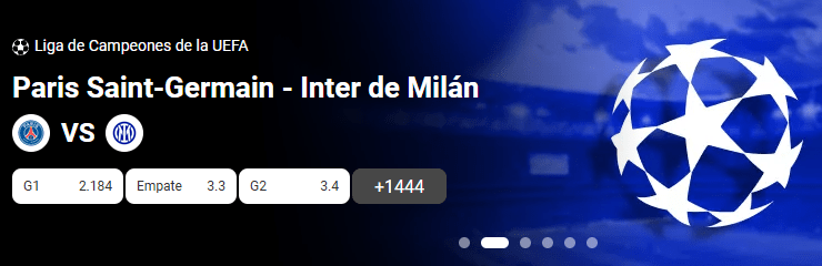 Cuotas Final Champions League entre Inter y PSG